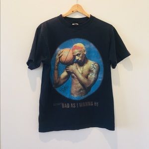 Dennis Rodman 1996 Rare Bad As I Wanna Be T-shirt